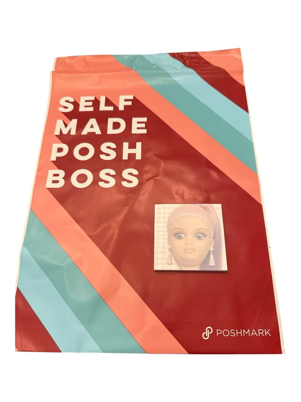 10 Self Made Posh Boss Vinyl Mailer & Funny Sticky Pad